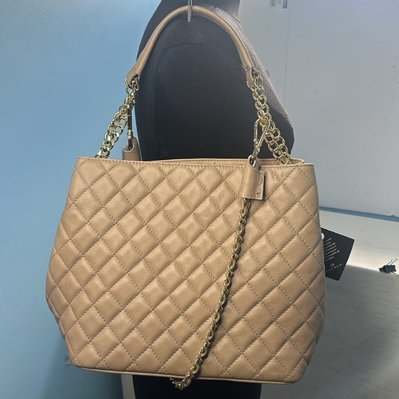 Lucca Baldi Top Handle Quilted Handbag - Picture 12 of 14